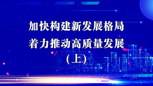 加快构建新发展格局，着力推动高质量发展（上）