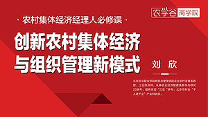 创新农村集体经济与组织管理新模式