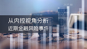 从内控视角分析近期金融风险事件(直播)
