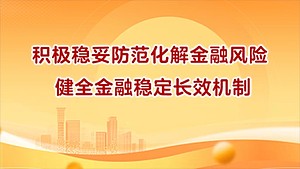 积极稳妥防范化解金融风险 健全金融稳定长效机制